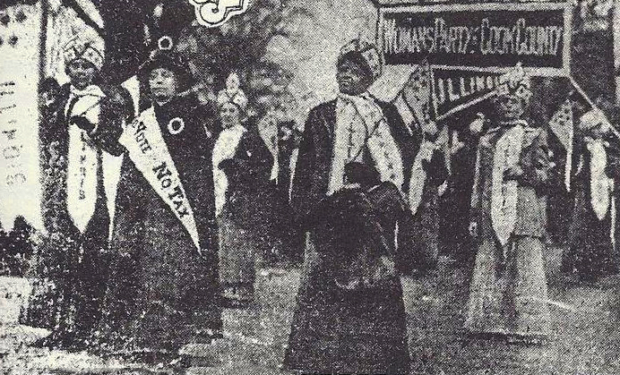 Ida B. Wells-Barnett in the March 3, 1913 suffrage parade