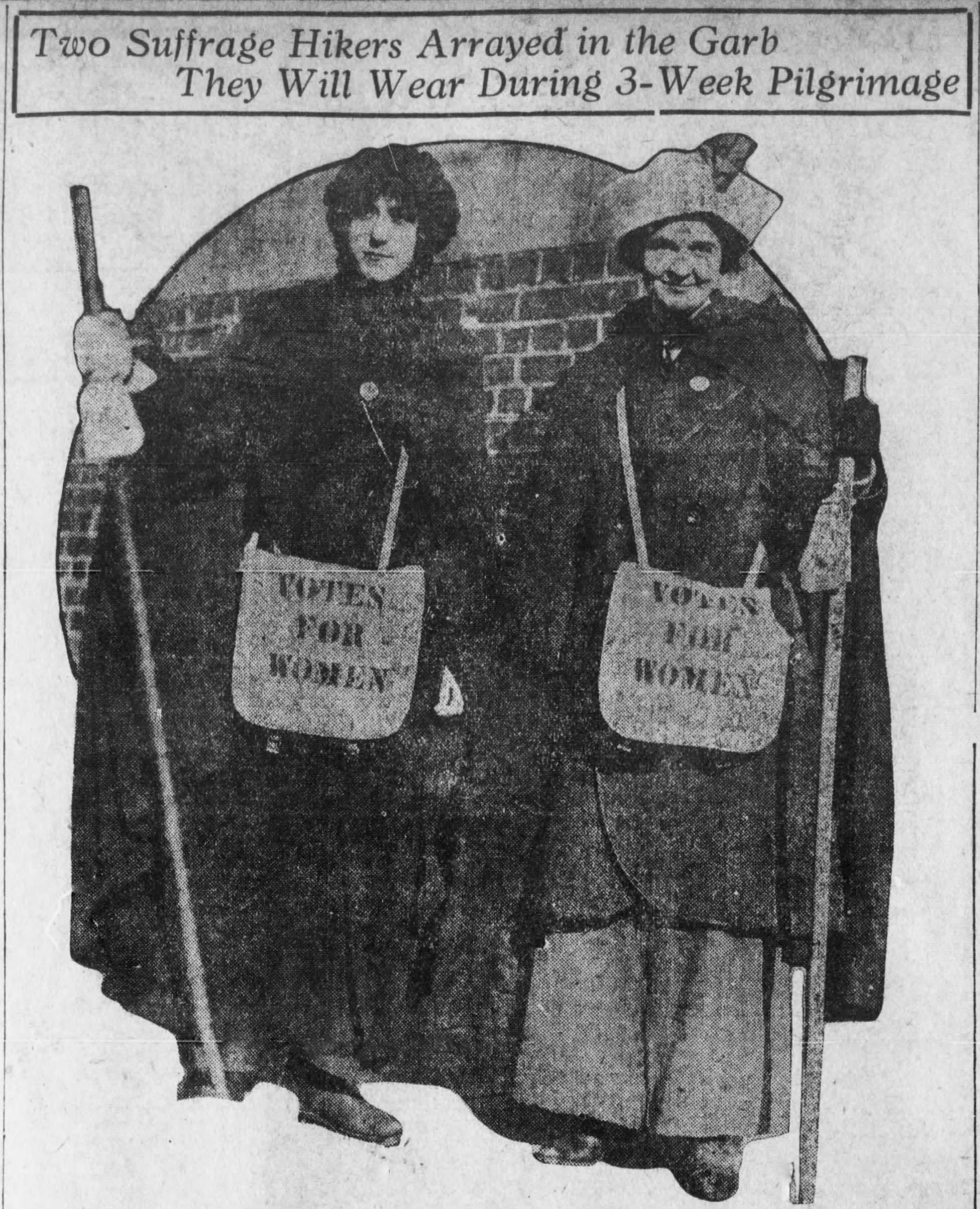 Two suffrage pilgrims